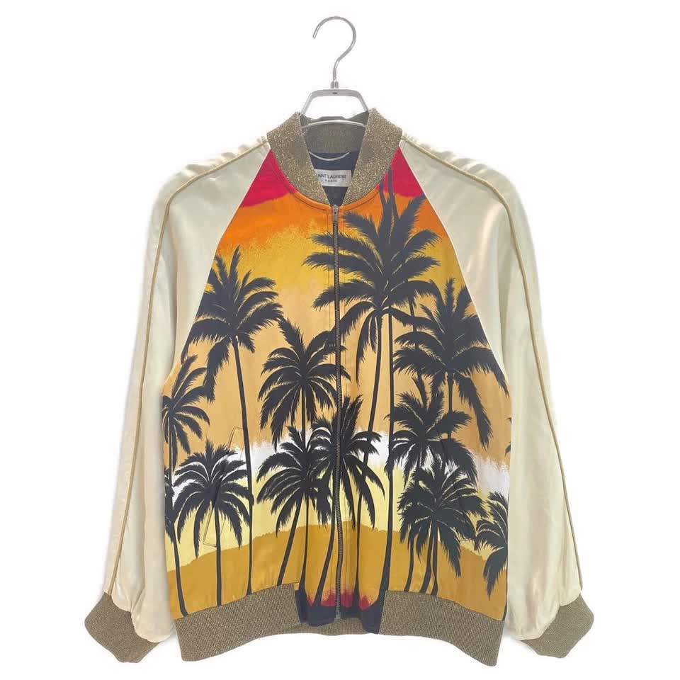 Pre-owned] Saint Laurent Paris Palm Tree Souvenir Jacket 419263
