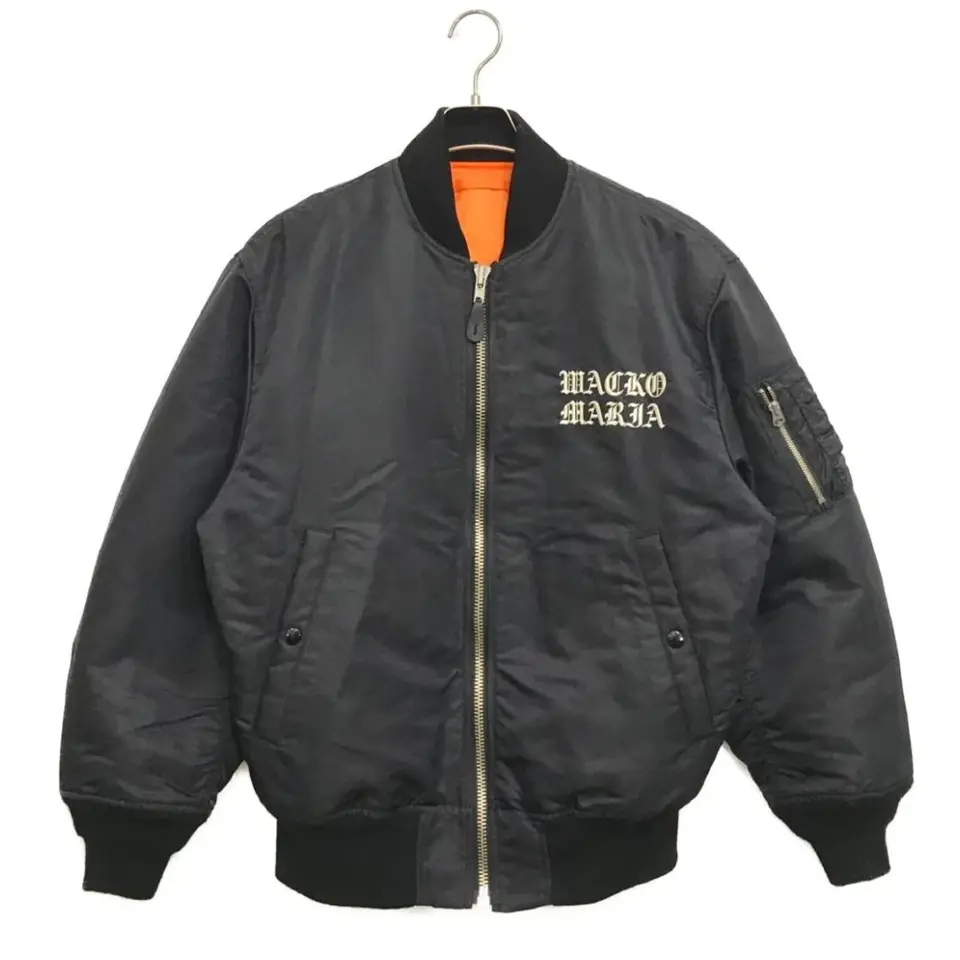 ジャケット・アウター WACKO MARIA / MA-1 FLIGHT JACKET TYPE-2 Wacko Maria Ma-1 Flight Jacket (Type-2) in Black for Men | Lyst