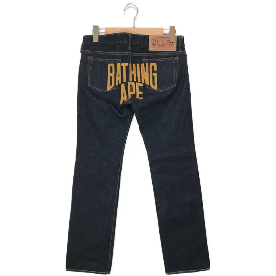 Pre-owned] A BATHING APE Back Embroidered Denim Pants – Archive Factory