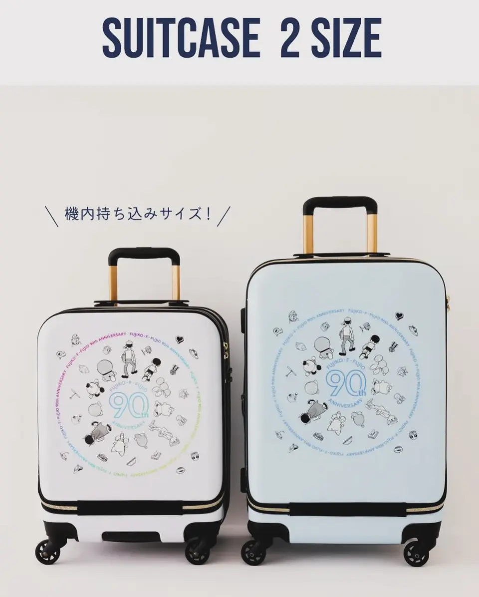 FUJIKO・F・FUJIO 90周年 キャリーバッグ 新品 ホワイト Mサイズ FUJIKO・F・FUJIO 90周年 キャリーバッグ 新品 ホワイト Mサイズ