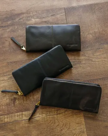 ☆Unitude☆ HALF MOON WALLET フルグレインレザー 二つ折り財布 アップルレザー製コンパクトウォレット財布 「Apple Half-moon