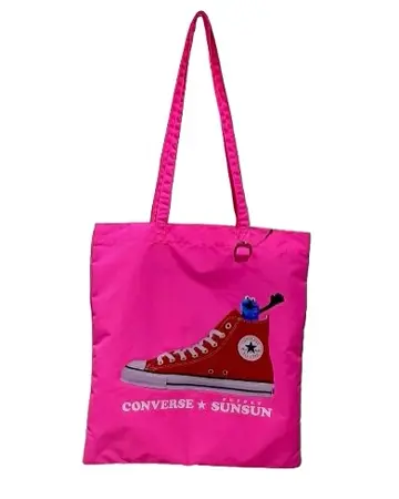 新品未使用 コンバース パペットスンスンコラボトートバッグ サックス パペットスンスン × CONVERSE コラボバッグ【SAC'S BAR ONLINE