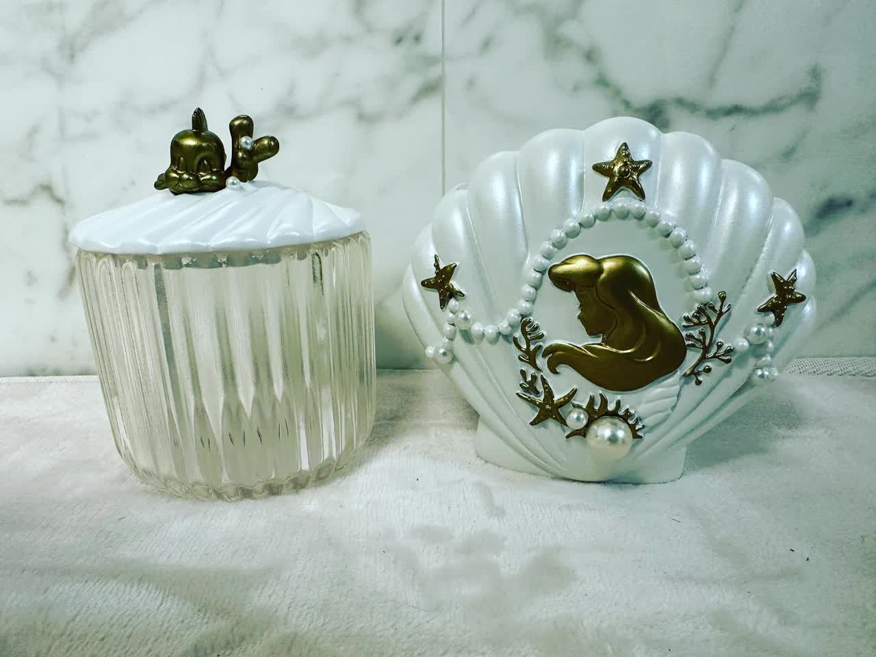 ディズニー フランダー コットンケース ボックス アクセサリーケース ディズニー アリエルコットンケース フランダー ボックス アクセサリー