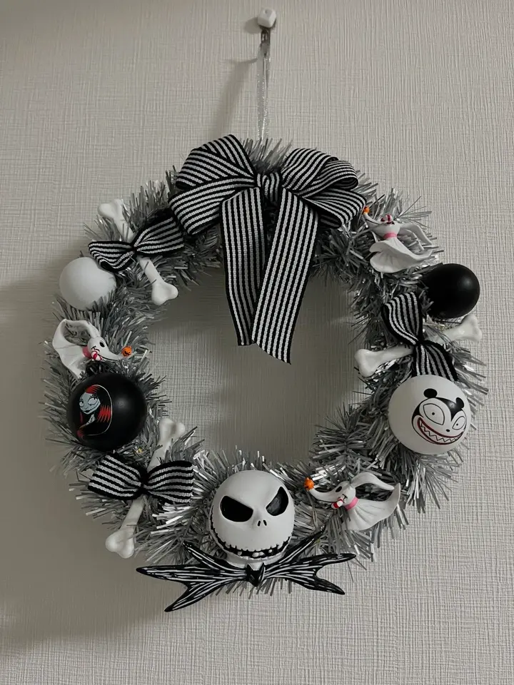 ティム・バートン ナイトメアー・ビフォア・クリスマス ツリー リース ライト ティム・バートン ナイトメアー・ビフォア・クリスマス リース ライト