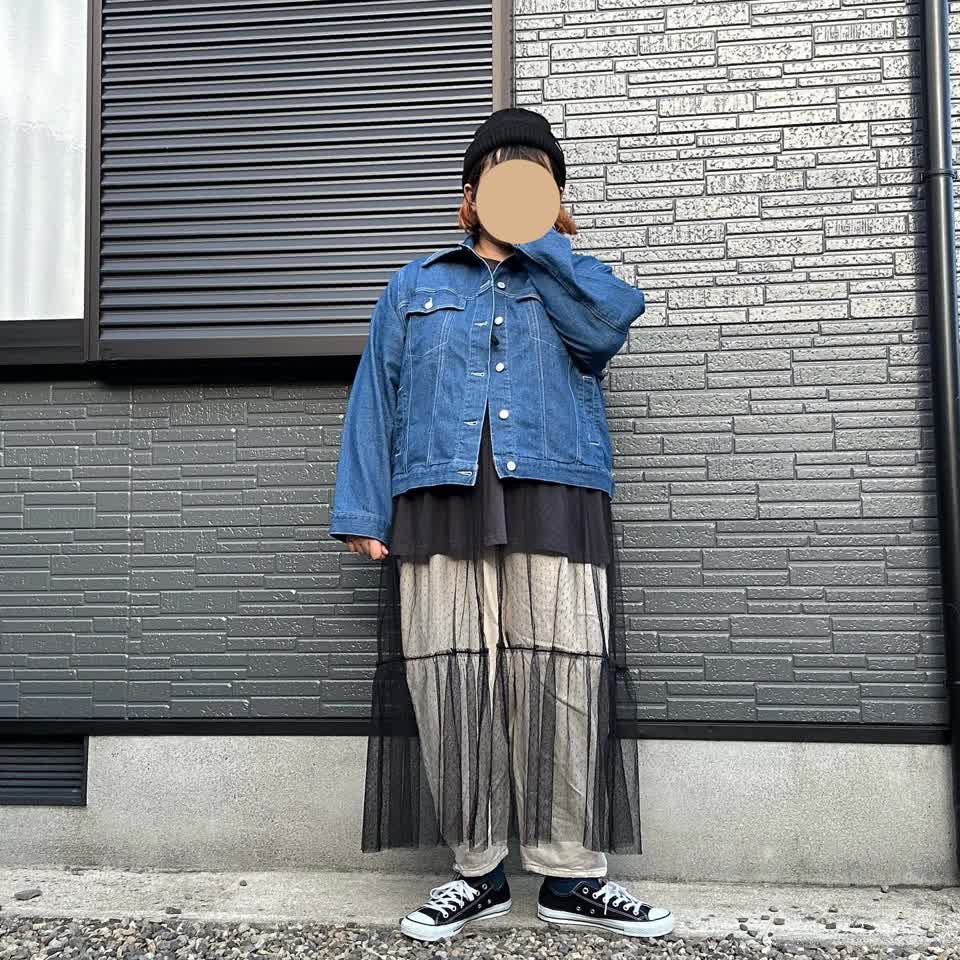 大きいサイズ 腰周りゆったり スラウチ デニム パンツ | 大きいサイズ