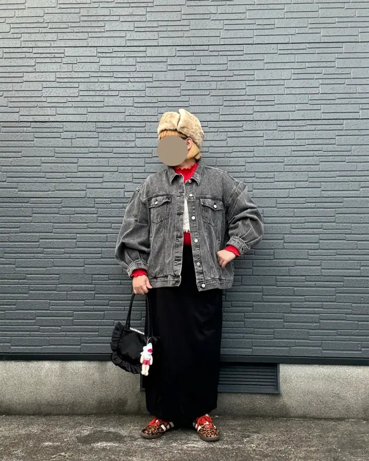 大きいサイズ ゆったりシルエットの オーバーサイズ デニム ジャケット