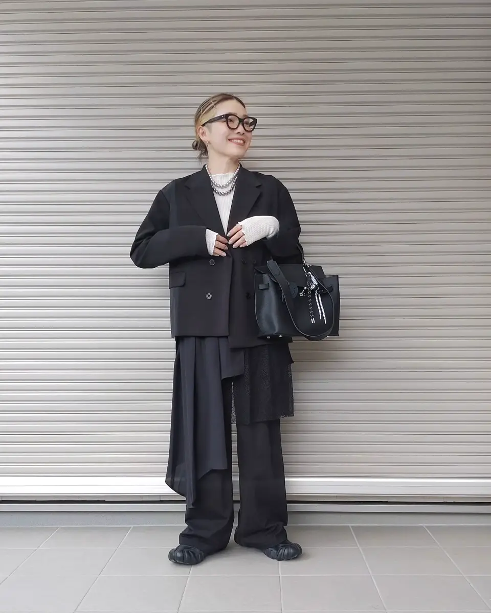 アシンメトリーレイヤードパンツ – funda mine