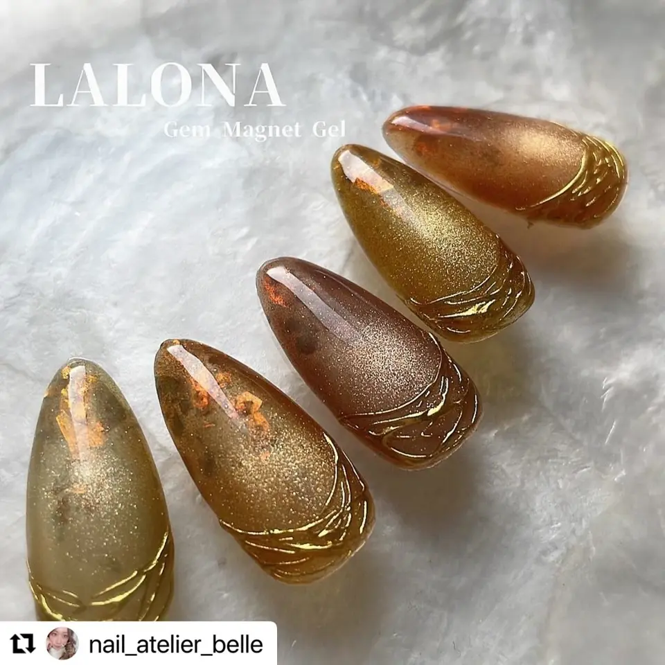 ラローナ [ LALONA ] GEMマグネットジェル ( Amber ) ( 7ml ) | ジェル