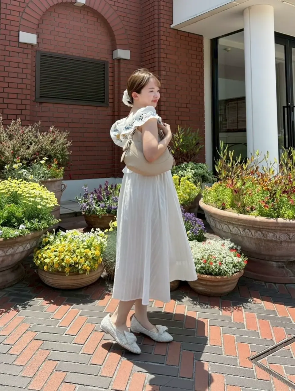 flower embroidery onepiece – idem