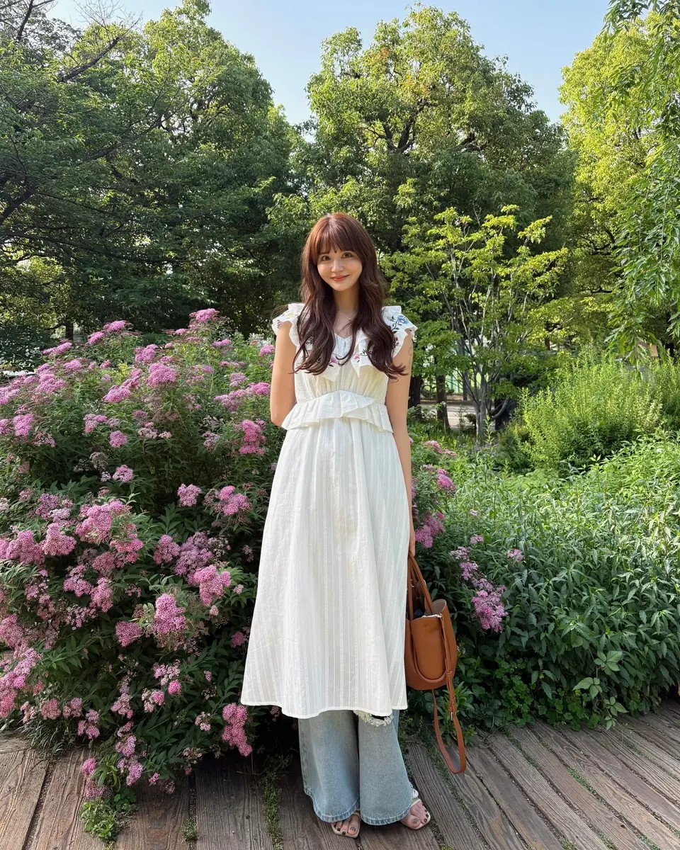 flower embroidery onepiece – idem