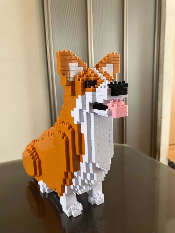 Welsh Corgi 04-M02 - JEKCA | Plastic Building Blocks for Kidults