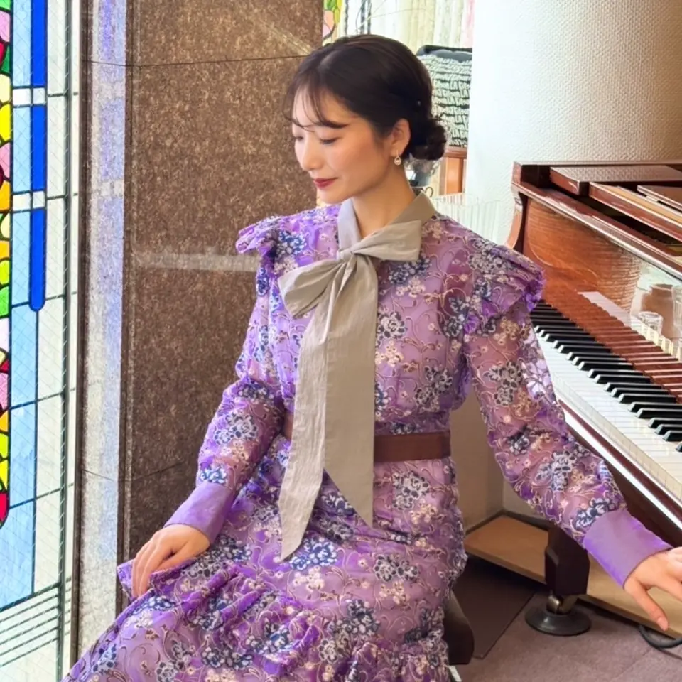 ショルダーフリルリボンワンピース | すべての商品 | ADELLY
