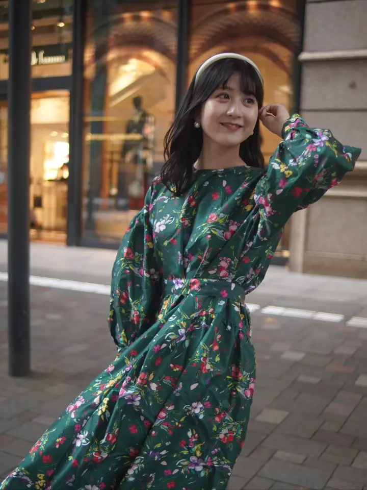 Vintage Bouquet ボリュームテントワンピース | NEW | ADELLY ONLINE SHOP