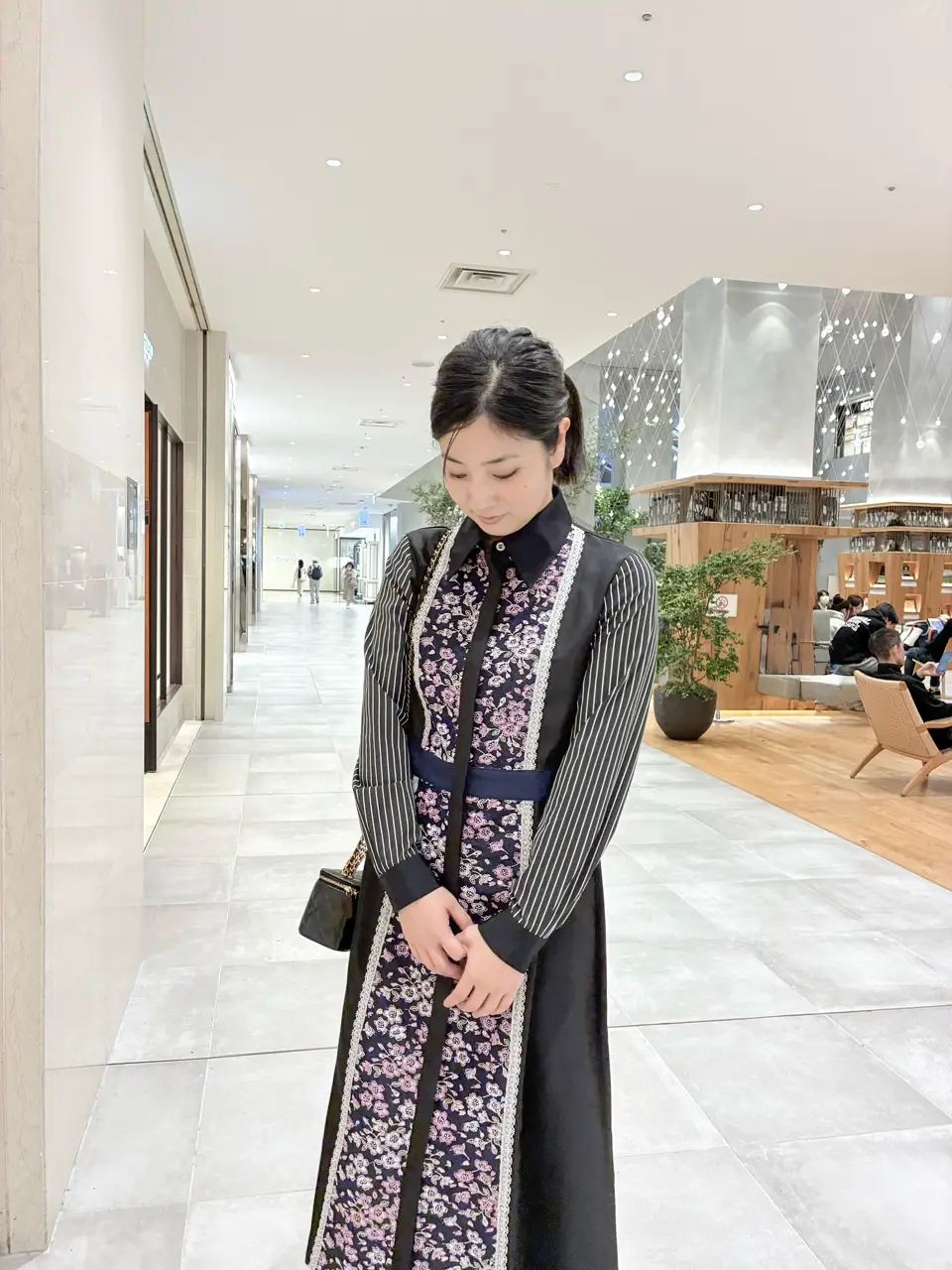 eaphiパッチワークエンブロイダリーレースジャケット GALERIE VIE エンブロイダリーステッチ カラーレスジャケット エン