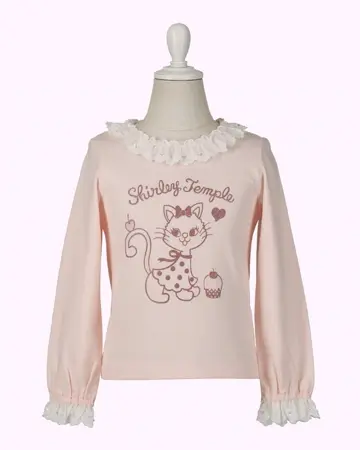 ★美品★シャーリーテンプル＊くまさんポケット＊ファージャケット＊130-140 ☆美品☆シャーリーテンプル＊くまさんポケット＊ファー