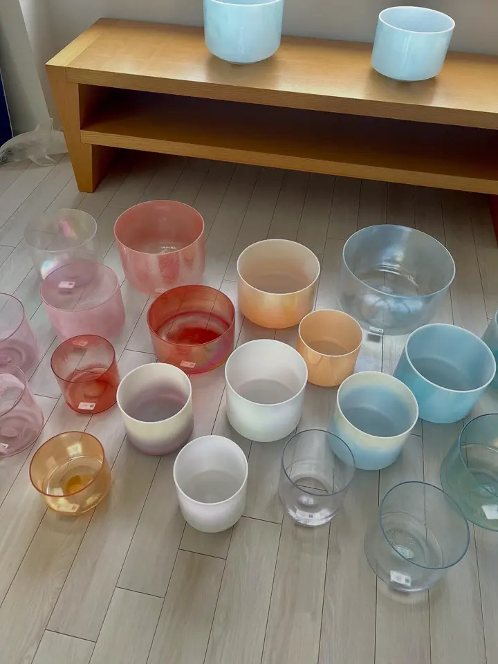 CRYSTAL TONES クリスタルトーンズ クリスタルボウル 7インチ クリスタルボウル7チャクラカラー7インチー13インチ 7ボウル