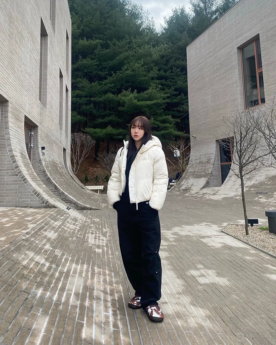 チェリーショートダウンジャンパー【アイボリー】