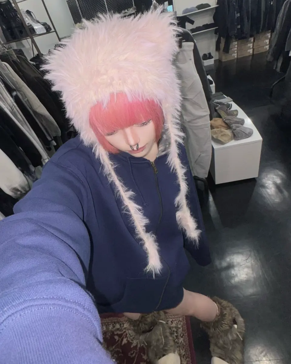 NEWAVE CAT HAIR BEANIE 猫耳 アームウォーマーセット NEWAVE CAT HAIR BEANIE 猫耳 アームウォーマーセット 11