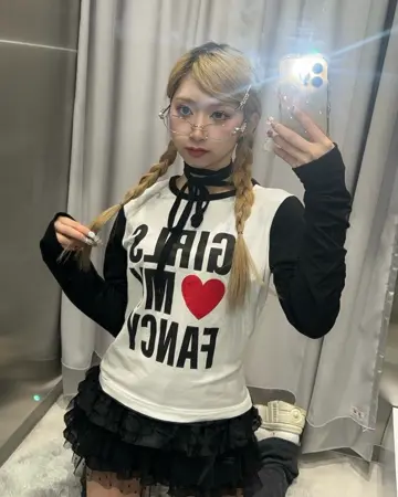 ◆NASTY FANCY CLUB◆ SET Girls My Fancy Long Sleeve Dot Laye FANCY CLUB】GIRLS MY FANCY LONG SLEEVE / 【ファンシークラブ