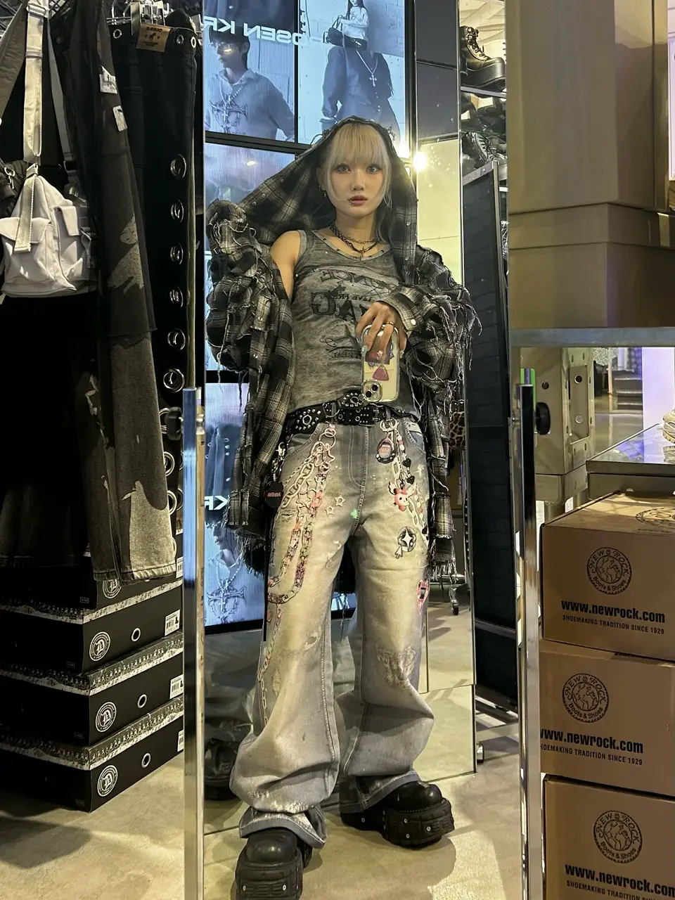 DND4DES】Y2K CARTOON PENDANTS PRINT PANTS | OUR BRAND