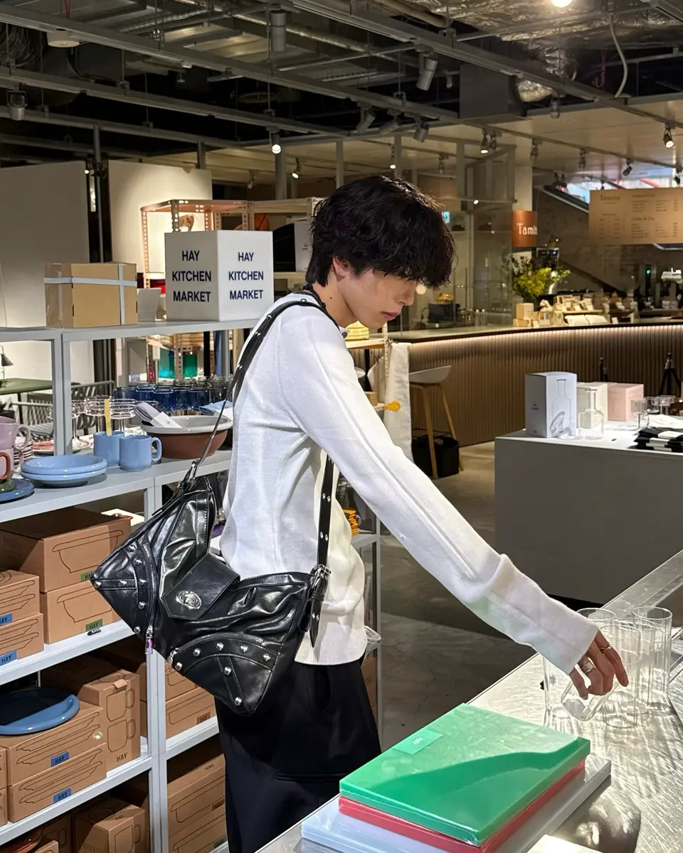 受注制【Chikashitsu +】border stitch rib sleeveless (2color