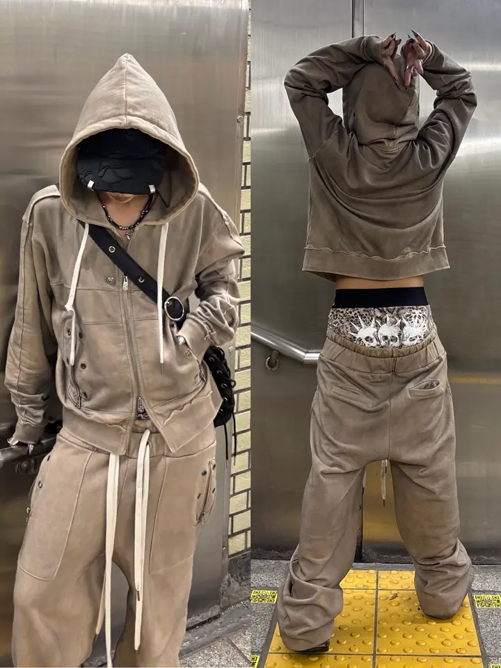 トイズファッション Rosen Kreuz】EYELET EDGE Set-Up ZIP-UP HOODIE | OUR BRAND,Rosen