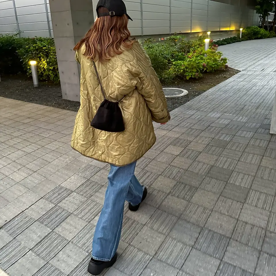 雨の日のお気に入り 防水スエードを使った巾着ミニショルダーバッグ