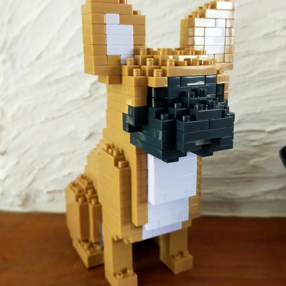 JEKCA EU - French Bulldog 04S-M04B | Plastic Building Blocks for
