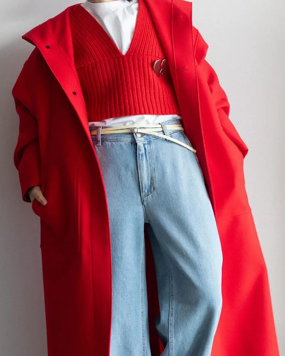 【関税込み】Maison Margiela ブラウン ラインストーン ベルト MM6 Maison Margiela シングルステッチ ジャケット | ブラウン