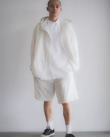 グラフペーパー】ブロードオーバーシャツ・白 美品 21ss グラフ