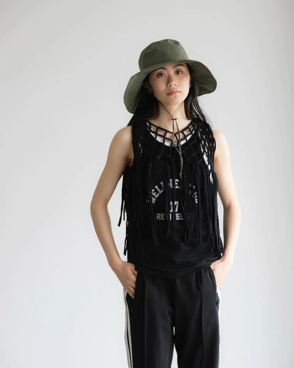 ROPE NET CROPPED TOP-ロープネットクロップトップ-HYKE（ハイク）通販 