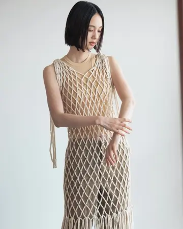 ROPE NET DRESS-ロープネットドレス-HYKE（ハイク）通販| st company