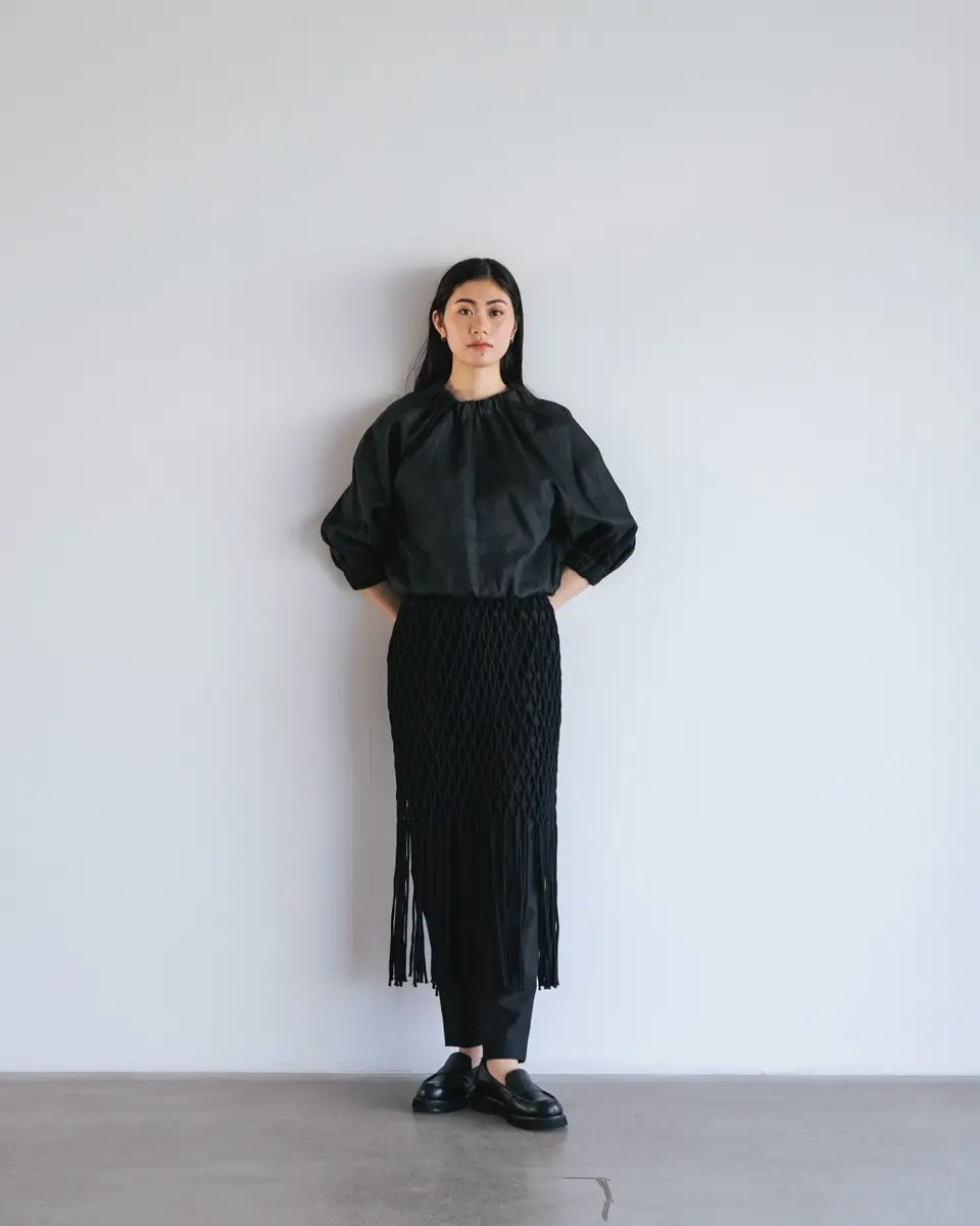 【HYKE】ROPE NET SKIRT ROPE NET SKIRT-ロープネットスカート-HYKE(ハイク)通販| st
