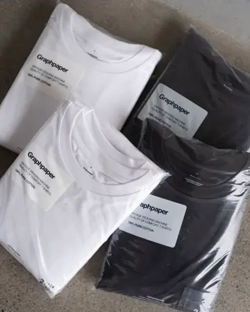 2-pack crew neck tee-2パッククルーネックTシャツ-Graphpaper（グラフ