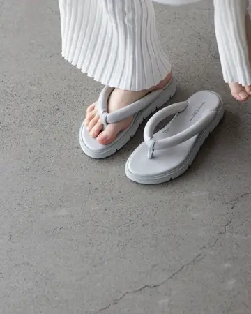 WIDE RIBBED SWEATER PANTS-ワイドリブセーターパンツ-HYKE（ハイク