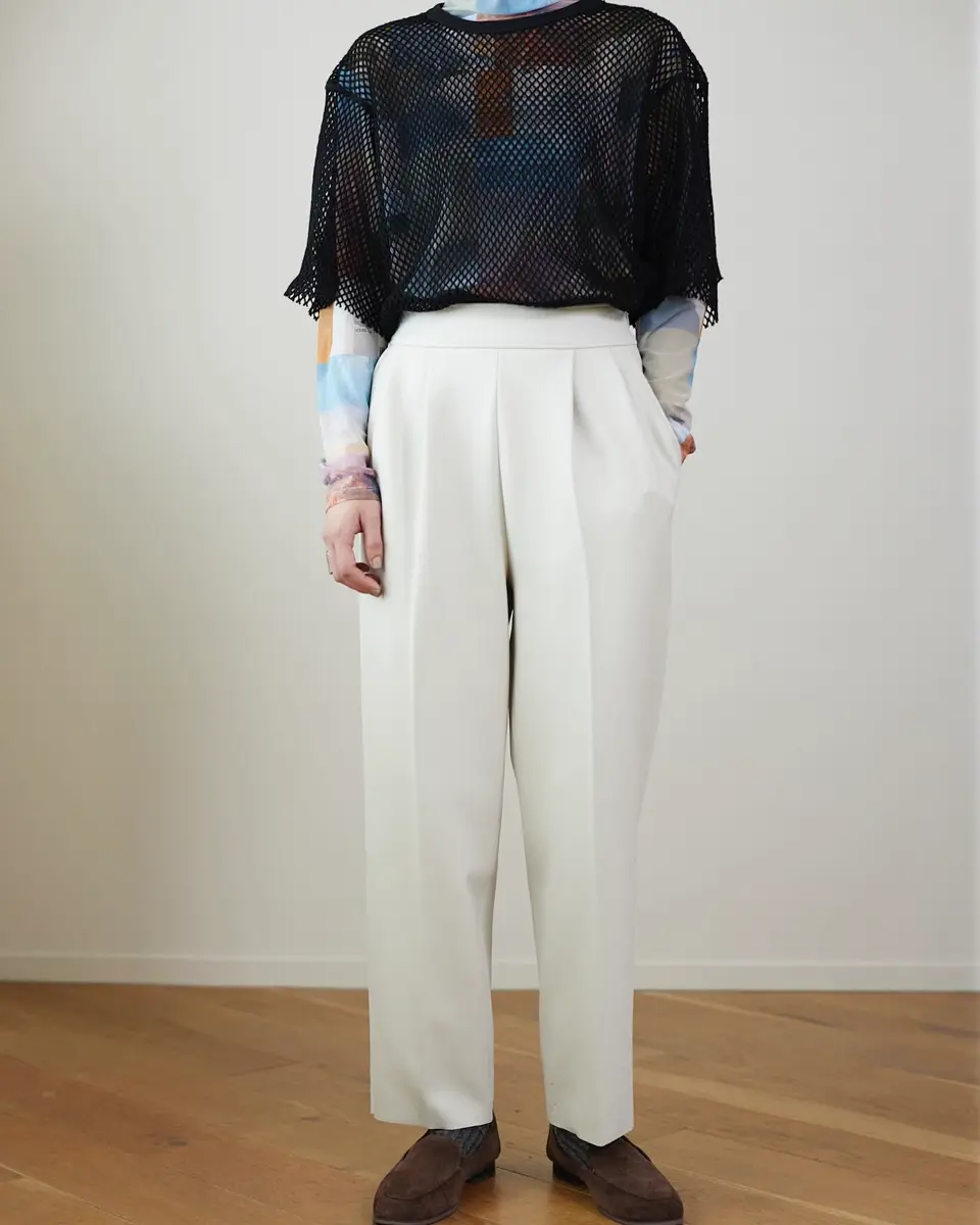 pheenyパンツ PHEENY フィーニー Amunzen high waist tapered pants ハイ
