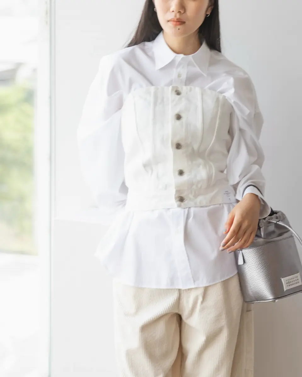 TWILL STRAPLESS TOP-ツイルストラップレストップ-HYKE（ハイク