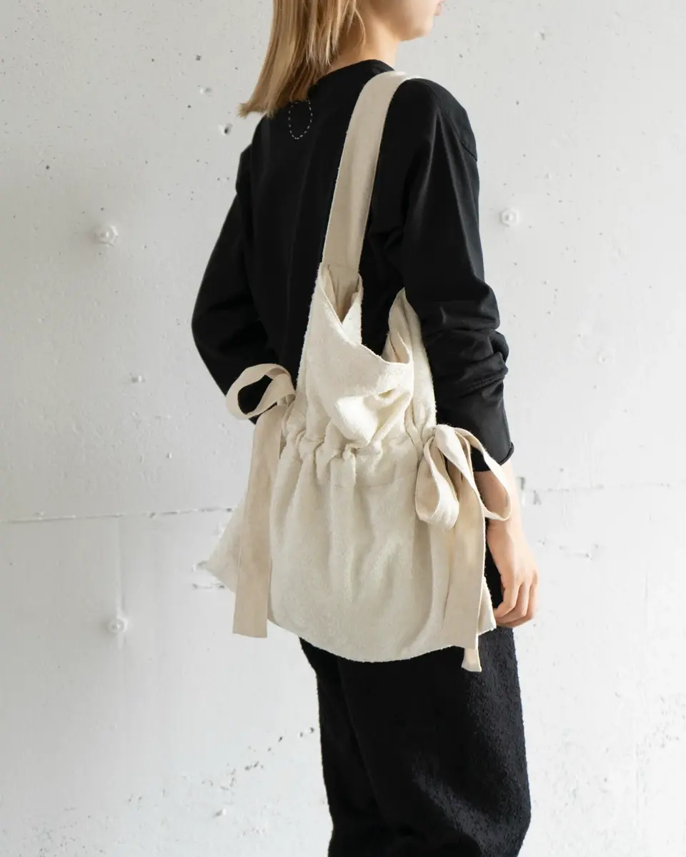 arabesque silk wool shoulder bag-COSMIC WONDER（コズミックワンダー