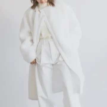 ✨美品　フィーニー　AMUNZEN ハイウエスト　テーパードパンツ　アイボリー1 Amunzen high waist tapered pants-アムンゼンハイウェスト