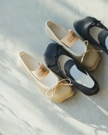 MM6メゾンマルジェラ バレエシューズ ANATOMIC BALLET 38 MM6 Maison Margiela(エムエム6 メゾン マルジェラ