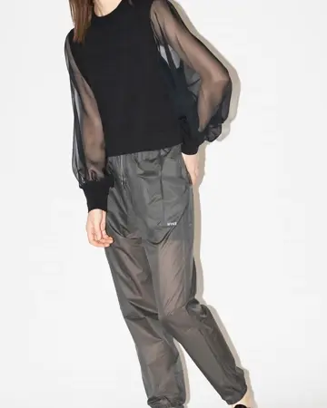 SHEER SWEATER CARDIGAN-シアーセーターカーディガン-HYKE（ハイク
