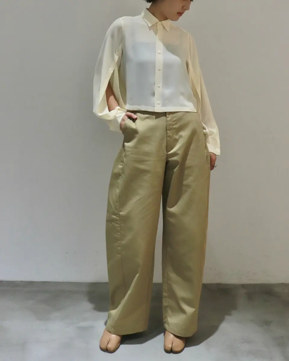 日本全国送料無料商品人気ランキング T/C BARREL -HYKE TROUSERS-T/Cバレルレッグトラウザーズ LEG パンツ