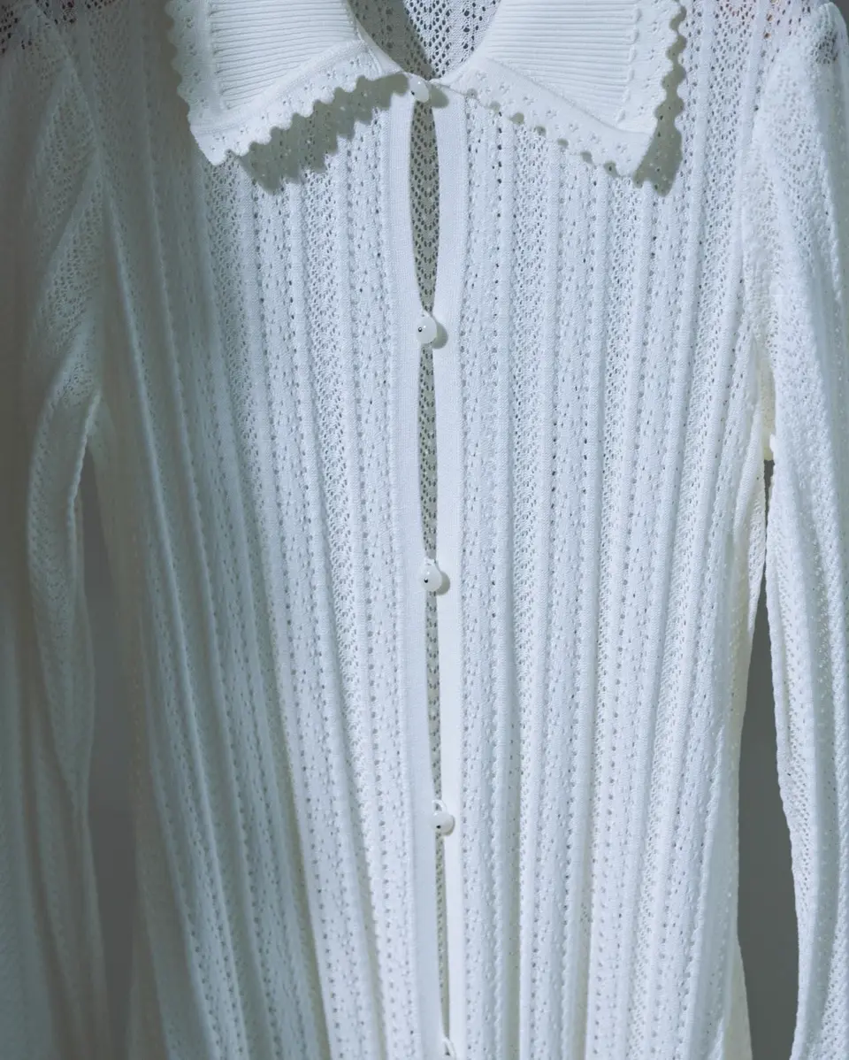 Lace Knitted Top-レースニットトップ-Mame Kurogouchi
