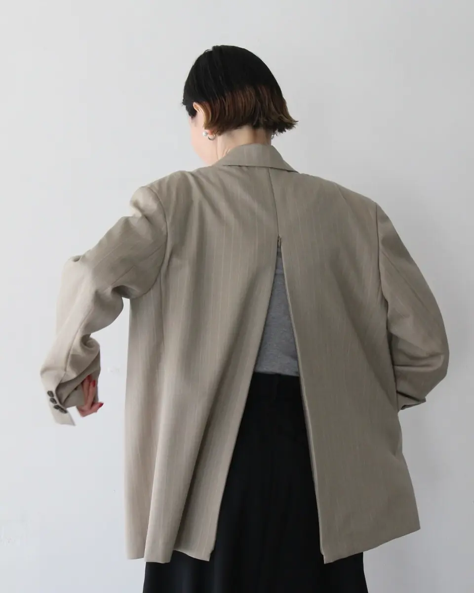 Natural mix rib l/s henry-ナチュラルミックスリブロングスリーブ