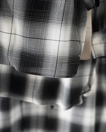 T/W OMBRE CHECK SHIRT-オンブレチェックシャツ-HYKE（ハイク）通販