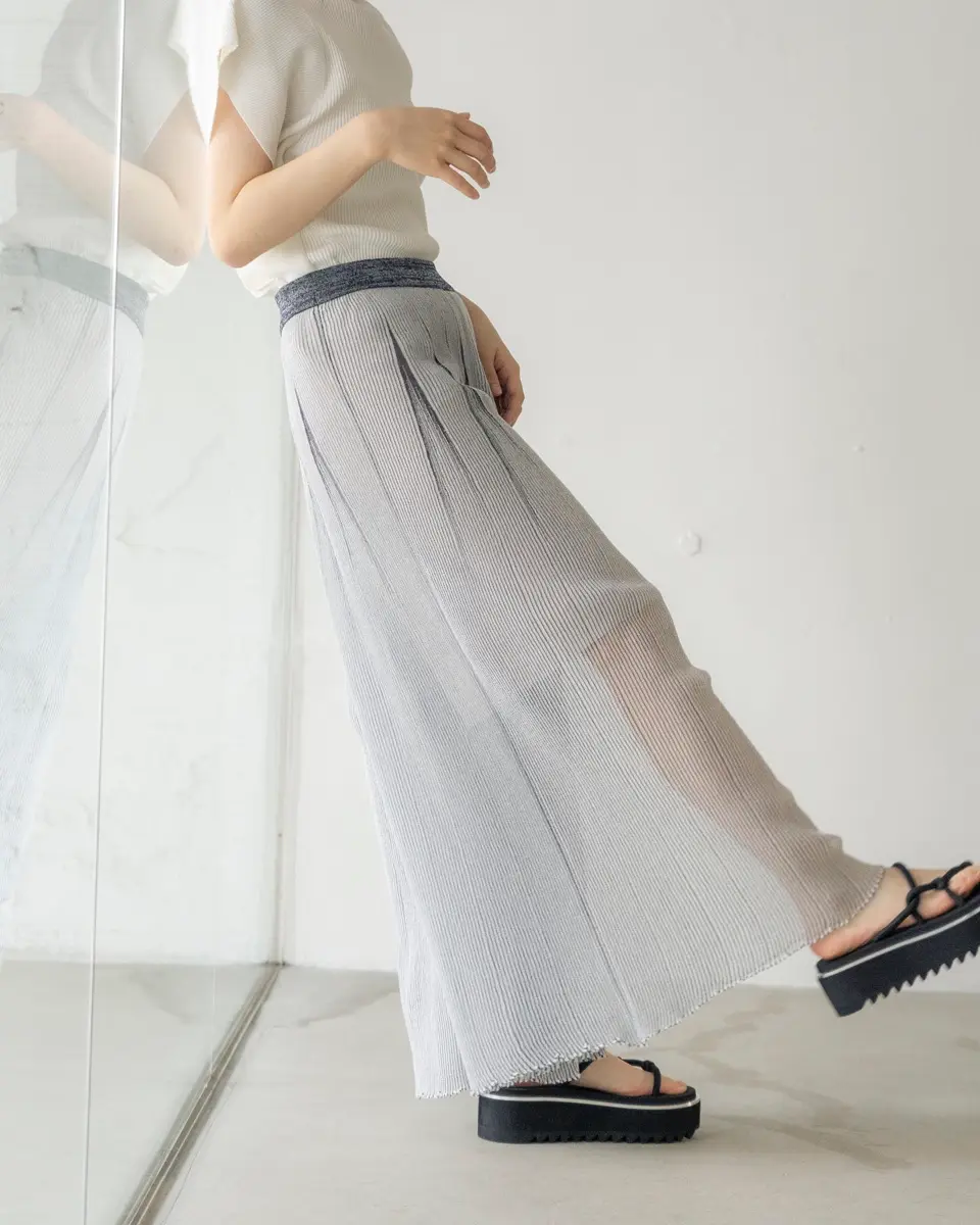HYPHA LUCENT FLARE PANTS-ハイファルセントフレアパンツ-CFCL