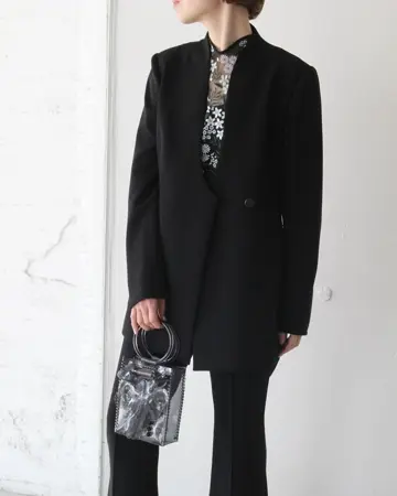 ✴︎まるこ✴︎アンティミテ Hairy Cocoon Coat２〈黒〉 Mame Kurogouchi マメクロゴウチ LAMB MOUTON COAT ムートン