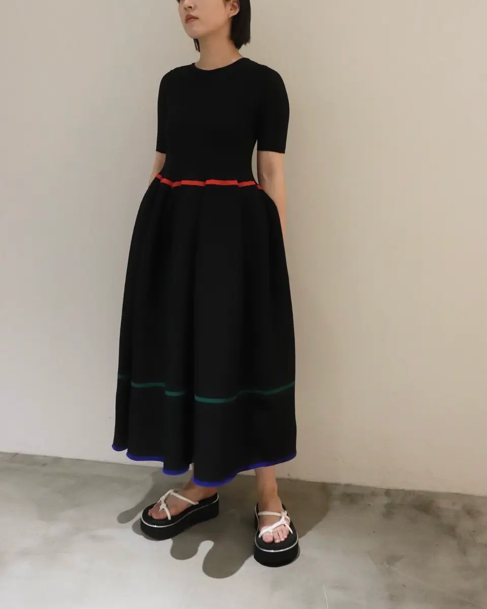 ■CFCL■人気 ポタリーショートスリーブドレス 国内発 すぐ届く POTTERY SHORT SLEEVE DRESS-ポタリーショートスリーブドレス