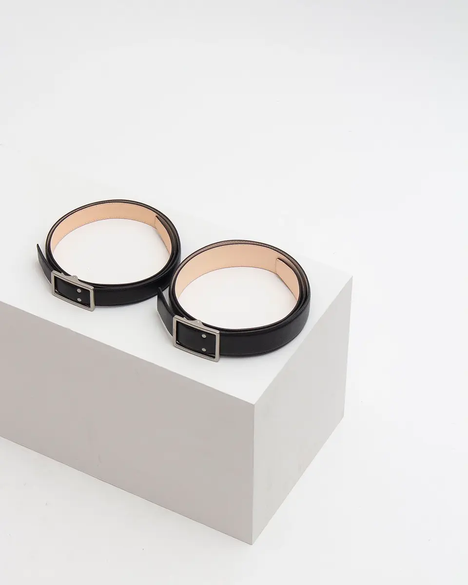Holeless leather classic belt-ホールレスレザークラシックベルト