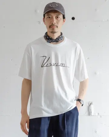 【関税込み】visvim ピンク Jumbo SB スウェットシャツ JUMBO SB SWEAT S/S DMGD (U.D.)